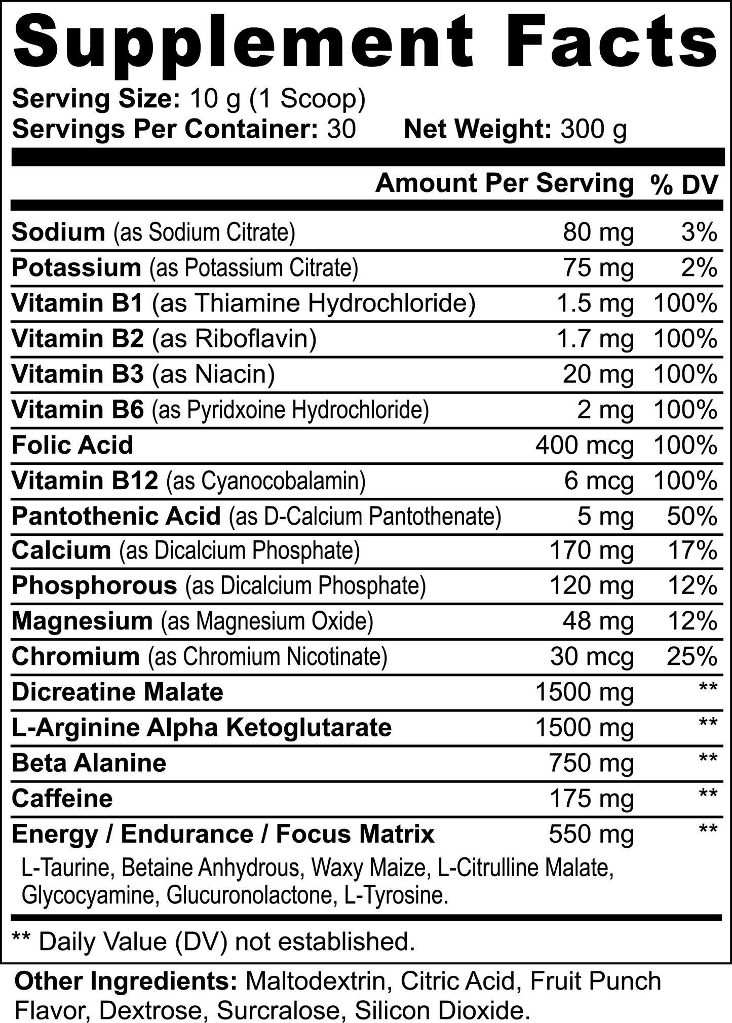 Ape Jacked Pre-Workout Powder (Star Fruit)